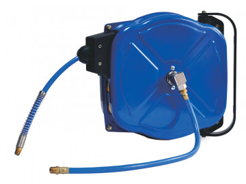 Шланг на автоматической катушке, полиуретановый, 10х15 мм, 10 м, резьба 1/4&quot МАСТАК 681-10015HR