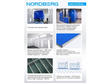 Окрасочно сушильная камера Nordberg INDUSTRIAL