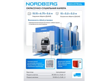 Окрасочно сушильная камера Nordberg INDUSTRIAL