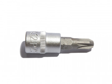 Короткая торцевая вставка с битой 1/4 PZ3 Станкоимпорт CS-14.12.PZ3