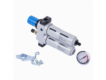 Фильтр влагоотделитель с редуктором и лубрикатор 1/4, 16 бар МАСТАК 690-21