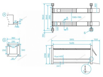 Электрогидравлический четырехстоечный подъемник г/п 6,5 т 380 В Nordberg 4465B
