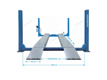 Электрогидравлический четырехстоечный подъемник г/п 6,5 т 380 В Nordberg 4465B
