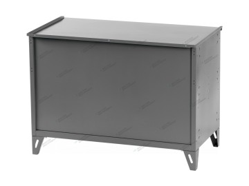 Верстак слесарный трехтумбовый, 3 серые створки (ral 7012/7015) nordberg nw303 7012/7015