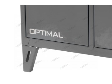 Верстак слесарный трехтумбовый, 3 серые створки (ral 7012/7015) nordberg nw303 7012/7015