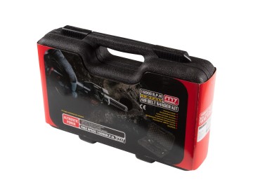 Пневматическая ленточная шлифовальная машина, 16 000 об/мин, 4 насадки, кейс mighty seven qb-325n