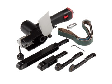 Пневматическая ленточная шлифовальная машина, 16 000 об/мин, 4 насадки, кейс mighty seven qb-325n