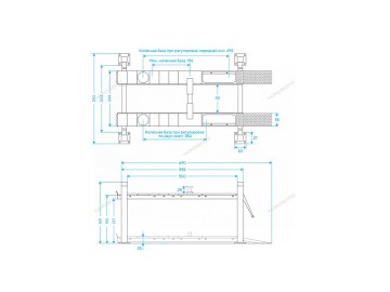 Подъемник четырехстоечный 5.5 т, с траверсой 2.7 т, для сход-развала Nordberg 4455JAB