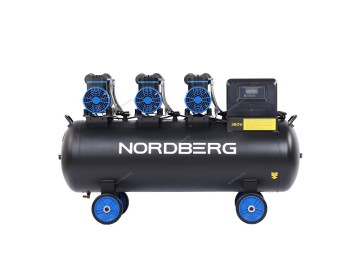 Компрессор безмасляный 380 В, ресивер 160 л, 750 л/мин Nordberg NCEO160/750