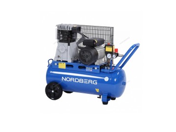 Компрессор поршневой с ременной передачей 220 В, ресивер 50 л, 446 л/мин Nordberg NCE50/480