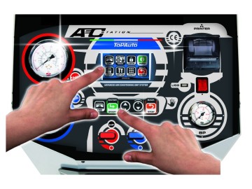 Станция автомат (ИТАЛИЯ) для заправки автомобильных кондиционеров KraftWell RR700Touch