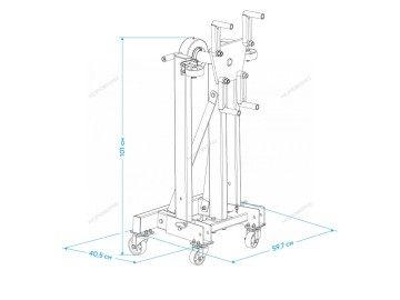 Стенд для ремонта двигателя с редуктором складной, 500 кг NORDBERG N30091R