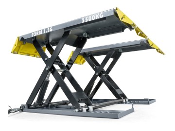 Подъёмник ножничный г/п 3,5 т. шиномонтажный мобильный KraftWell арт. FORBI 3.5G