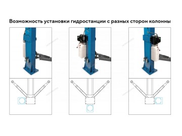 Электрогидравлический двухстоечный подъемник 4 т. Nordberg N4120H-4B_3+2_380