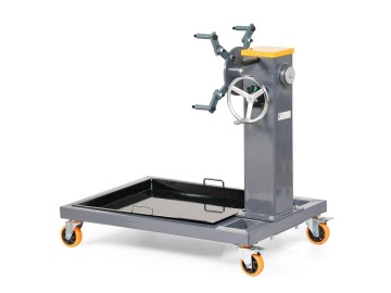 Стенд для разбора двигателей г/п 500 кг, с редуктором, усиленный KraftWell арт. ROTO 500