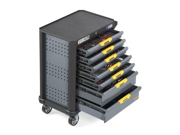 Тележка профессиональная с 7 ящиками KraftWell арт. KRW-T7D