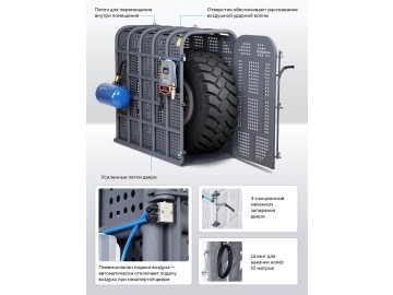 Клеть для накачки грузовых колес и спецтехники увеличенная NORDBERG 46TC16