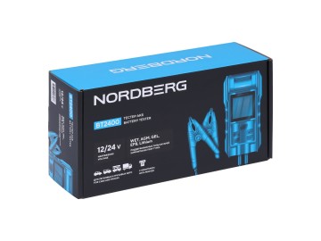 Тестер АКБ 12/24В с принтером NORDBERG BT2400